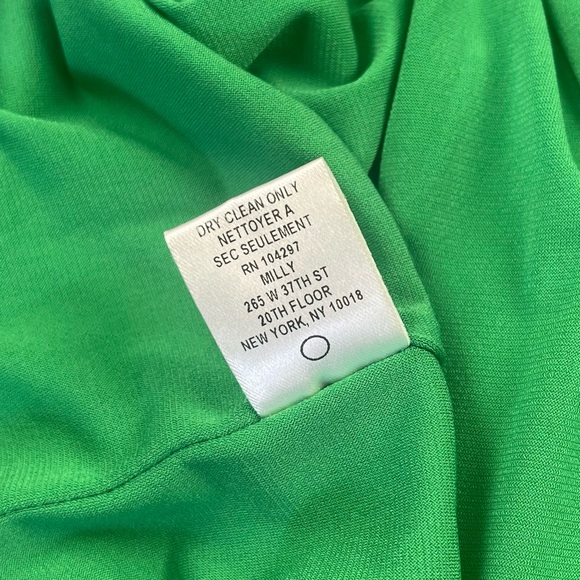 Original Milly New York l S Retro 60s MCM Mod Knit Open Back Draped Button Dress - Picture 13 of 15